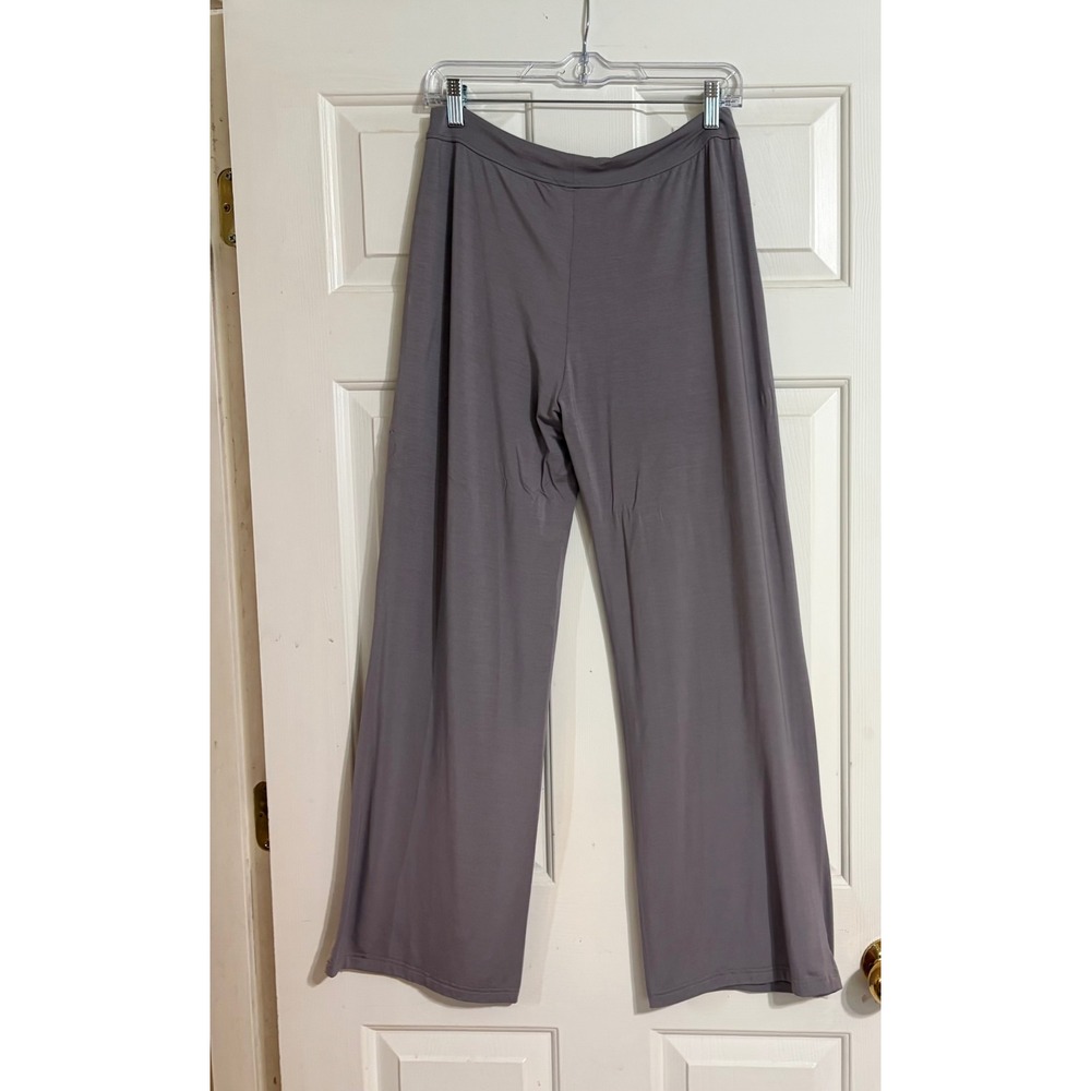 Comfrt Lounge Pants Women Medium Mauve Excellent Wide Leg Rayon Spandex Stretch